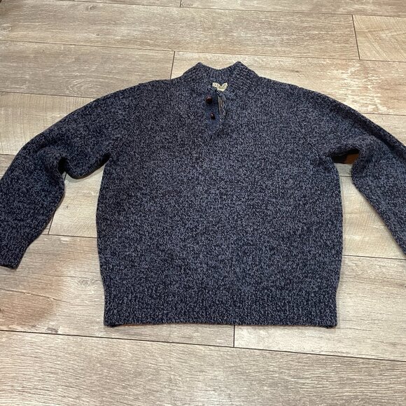 NWT L.L. Bean 100% Lambswool Knit Sweater mens L - Picture 1 of 7